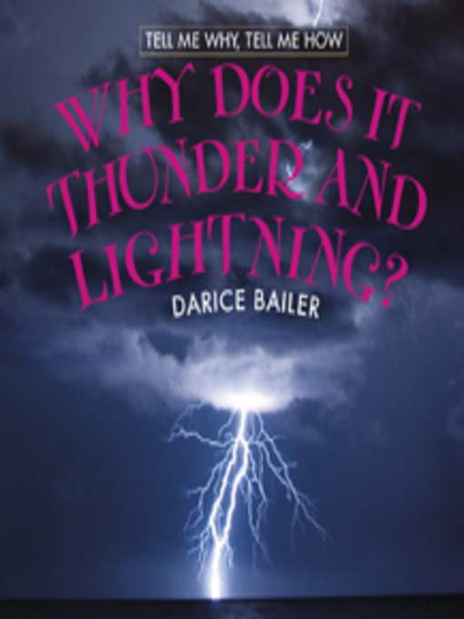 Cover image for Why Does it Thunder and Lightening?
